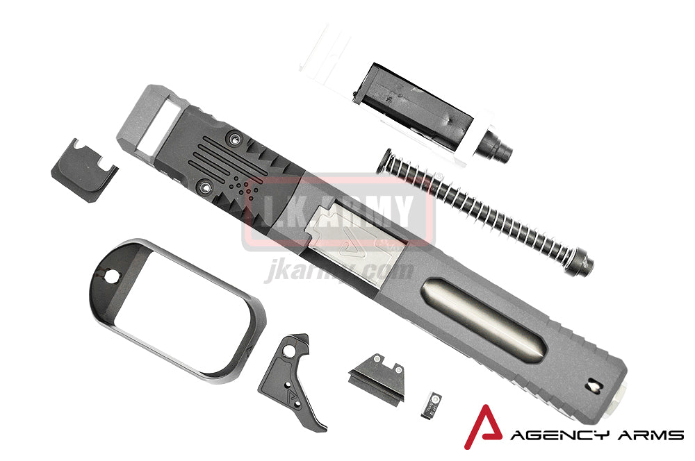 RWA Agency Arms Urban Combat Slide Set for Marui Model 17 ( Cerakote Agency Grey )