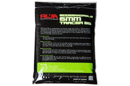 RWA 6mm Airsoft Tracer BBs ( PLA BIO ) ( 0.20g / 0.25g / 0.28g / 0.30g / 0.32g ) ( 3000rds per bag )