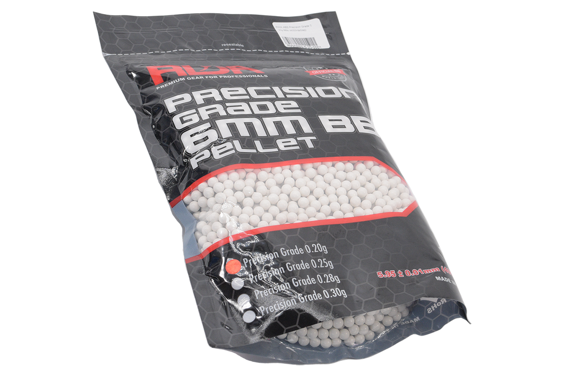 RWA ABS Precision Grade 6mm BBs ( 0.20g / 0.25g / 0.28g / 0.30g ) ( 4000rds/bag )