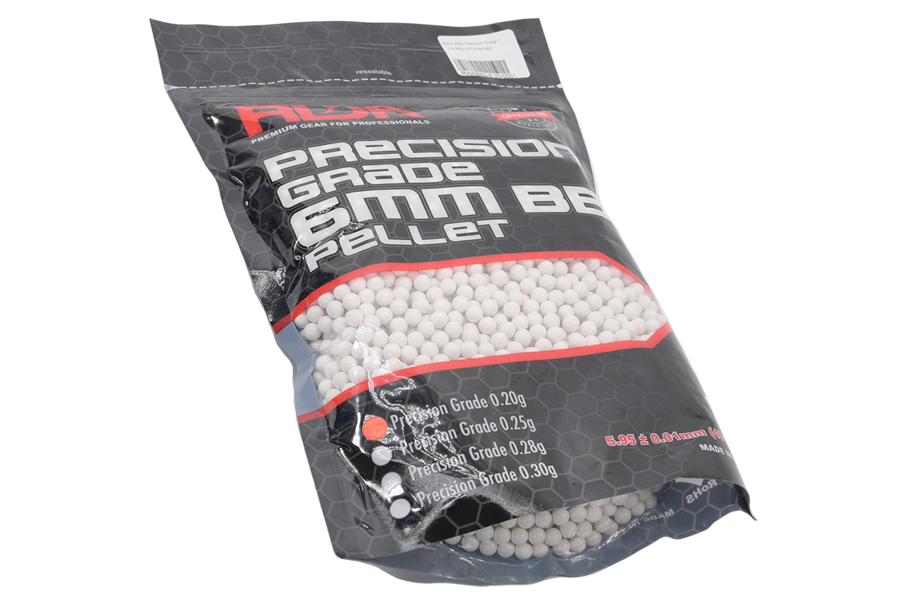 RWA ABS Precision Grade 6mm BBs ( 0.20g / 0.25g / 0.28g / 0.30g ) ( 4000rds/bag )