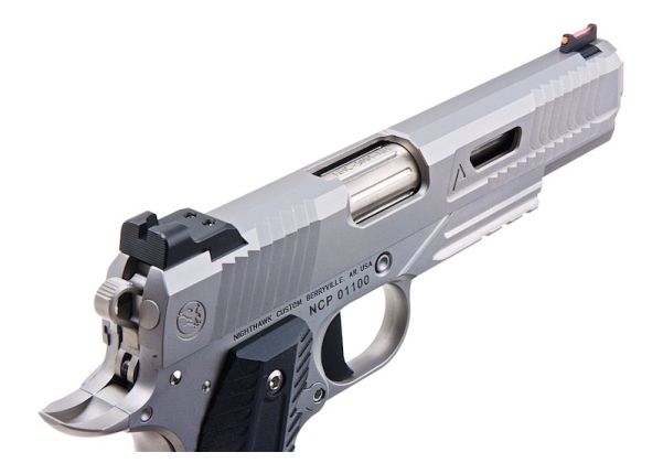 RWA Nighthawk Custom Agent 2 CO2 GBB Pistol Airsoft ( Stainless Steel Version ) ( Silver )
