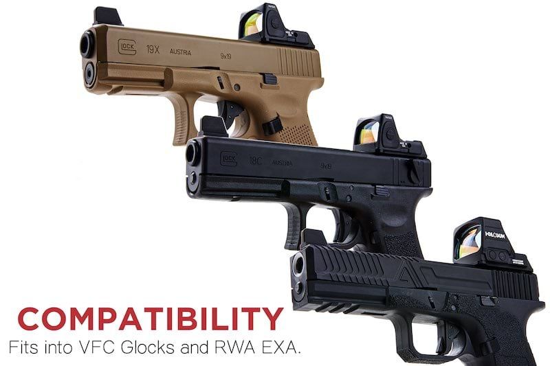 RWA RMR Plate For Umarex ( Elite Force ) VFC Glock & Agency Arms EXA GBB ( Black )