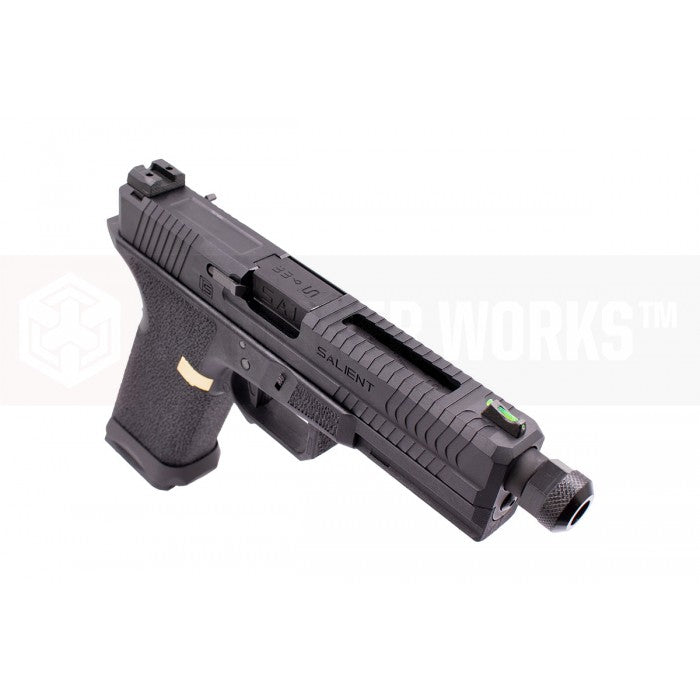 EMG SAI BLU Model 17 Standard GBB Pistol Airsoft ( Full Auto / Aluminum / Green Gas Type ) ( Black & Gold ) #SA-BL0150
