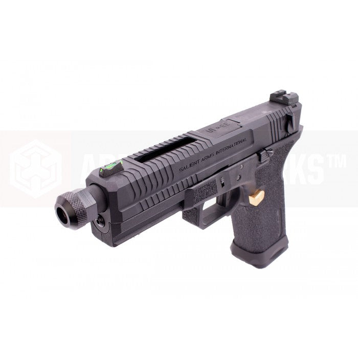 EMG SAI BLU Model 17 Standard GBB Pistol Airsoft ( Full Auto / Aluminum / Green Gas Type ) ( Black & Gold ) #SA-BL0150