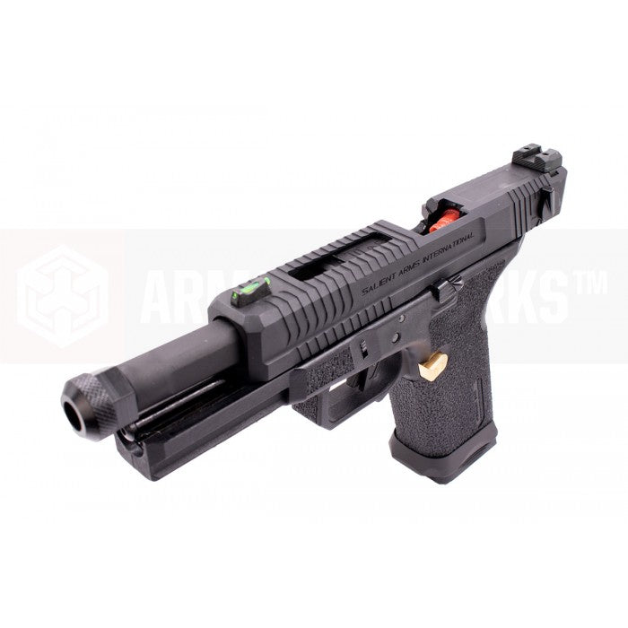 EMG SAI BLU Model 17 Standard GBB Pistol Airsoft ( Full Auto / Aluminum / Green Gas Type ) ( Black & Gold ) #SA-BL0150