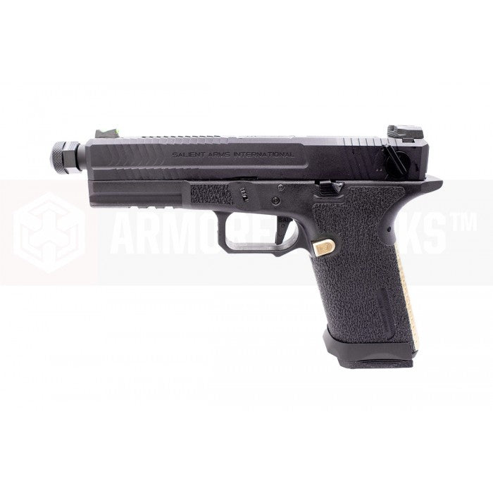 EMG SAI BLU Model 17 Standard GBB Pistol Airsoft ( Full Auto / Aluminum / Green Gas Type ) ( Black & Gold ) #SA-BL0150