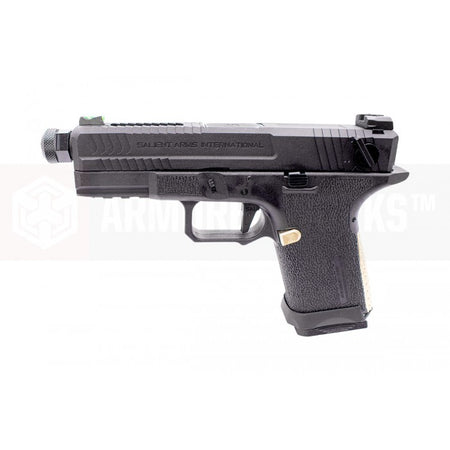 EMG SAI BLU Compact Model 19 GBB Pistol Airsoft ( Full Auto / Aluminum / Green Gas Type ) ( Black & Gold ) #SA-BL0250