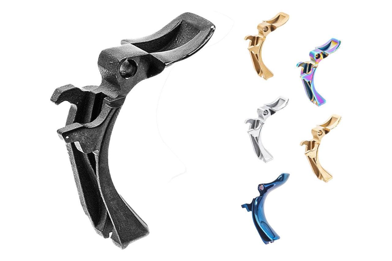 SAVIA CNC Steel Infinity Style Grip Safety For Marui TM Hi-Capa 5.1 / 4.3 / Gold Match GBBP Series -Blue