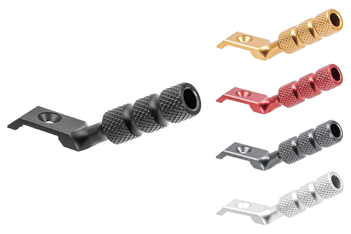 SAVIA CNC Aluminum Infinity Style Charging Handle For Marui TM Hi-Capa GBBP Series-Silver