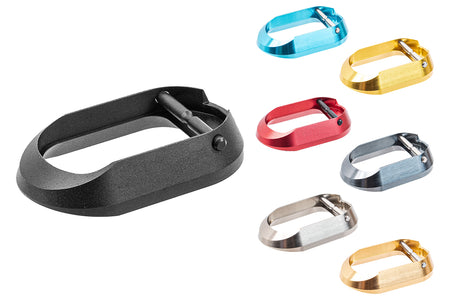 SAVIA CNC Aluminum Infinity Style Magwell For SAVIA Hi-Capa Aluminum Grip-Titanium Grey