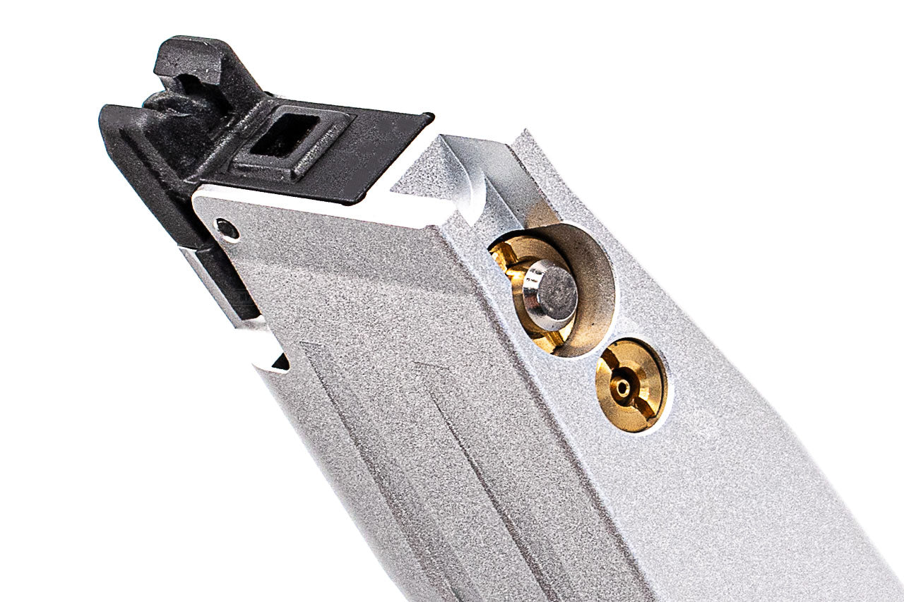 SAVIA Aluminum 200mm 50 Rounds Magazine For Marui TM Hi-Capa GBBP Series ( Silver )