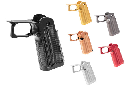 SAVIA CNC Aluminum Type 4 Grip For Marui TM Hi-Capa GBBP Series -Silver