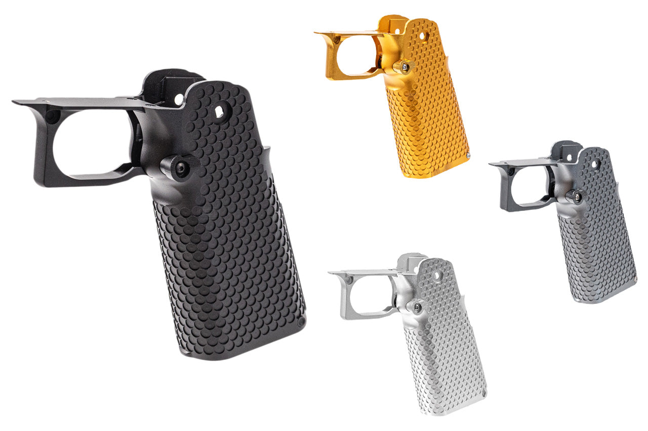 SAVIA CNC Aluminum Type 5 Grip For Marui TM Hi-Capa GBBP Series -Silver