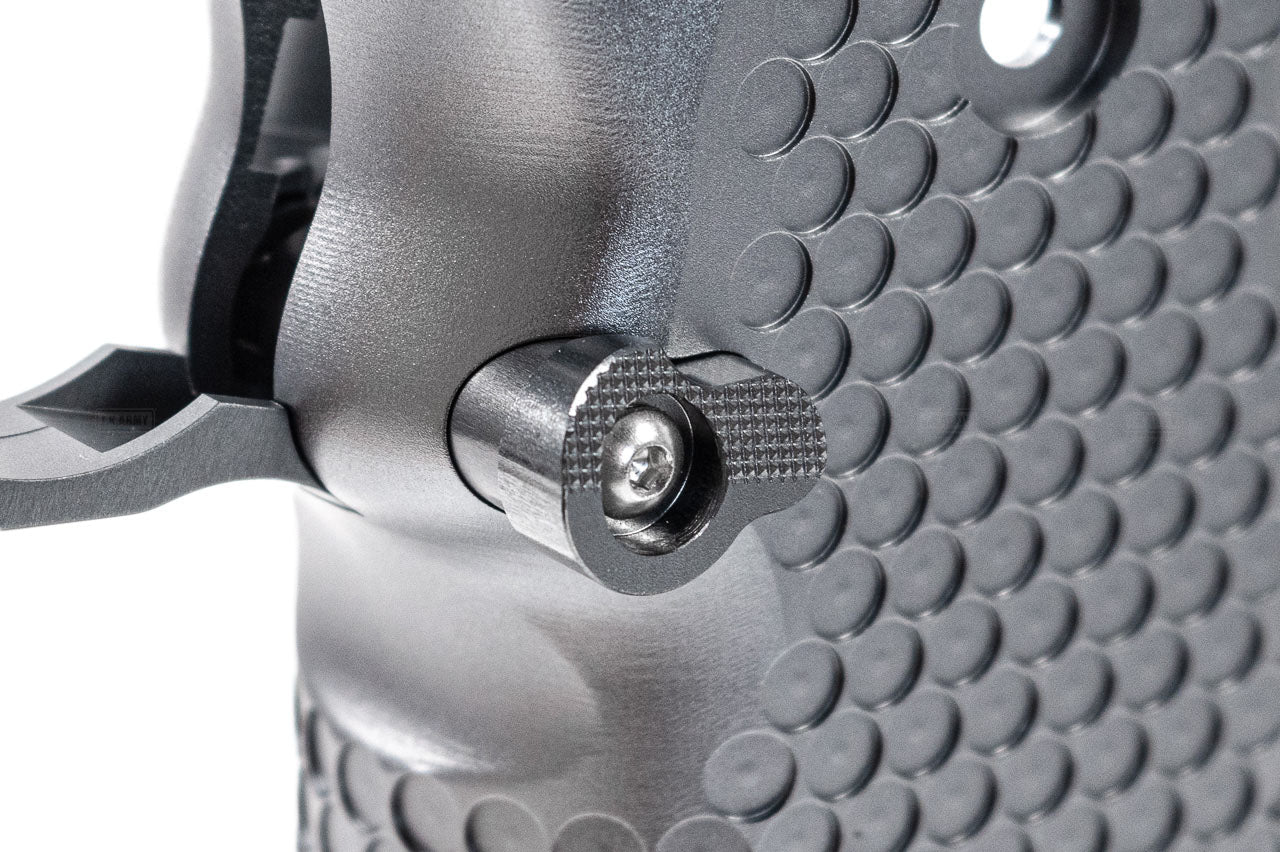 SAVIA CNC Aluminum Type 5 Grip For Marui TM Hi-Capa GBBP Series -Silver