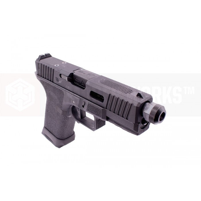 EMG SAI BLU Tier One 2.0 Compact GBB Pistol Airsoft ( Aluminum / Green Gas Type ) ( Black ) #SA-TO2001