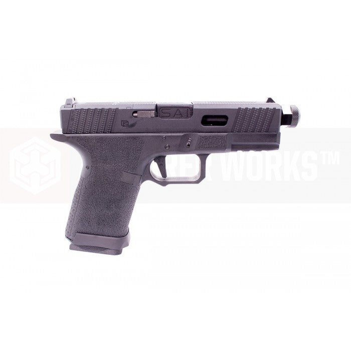 EMG SAI BLU Tier One 2.0 Compact GBB Pistol Airsoft ( Aluminum / Green Gas Type ) ( Black ) #SA-TO2001