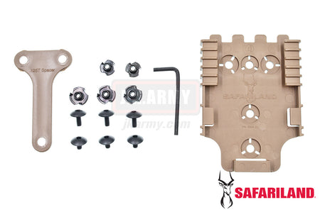 Safariland Model 6004-22 Quick Locking System - Receiver Plate ( QLS 22 ) ( FDE )