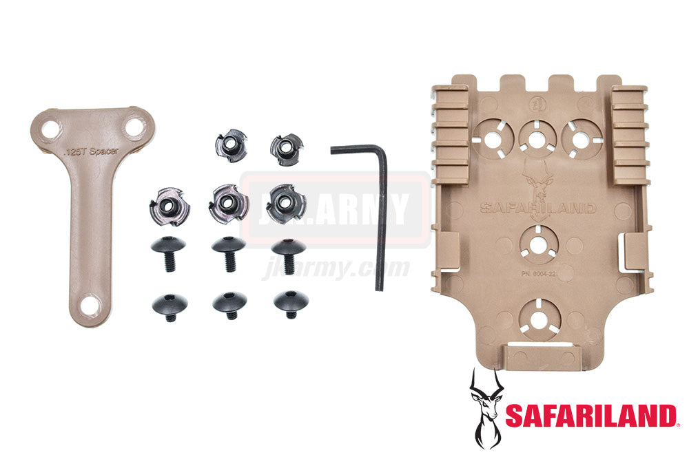 Safariland Model 6004-22 Quick Locking System - Receiver Plate ( QLS 22 ) ( FDE )