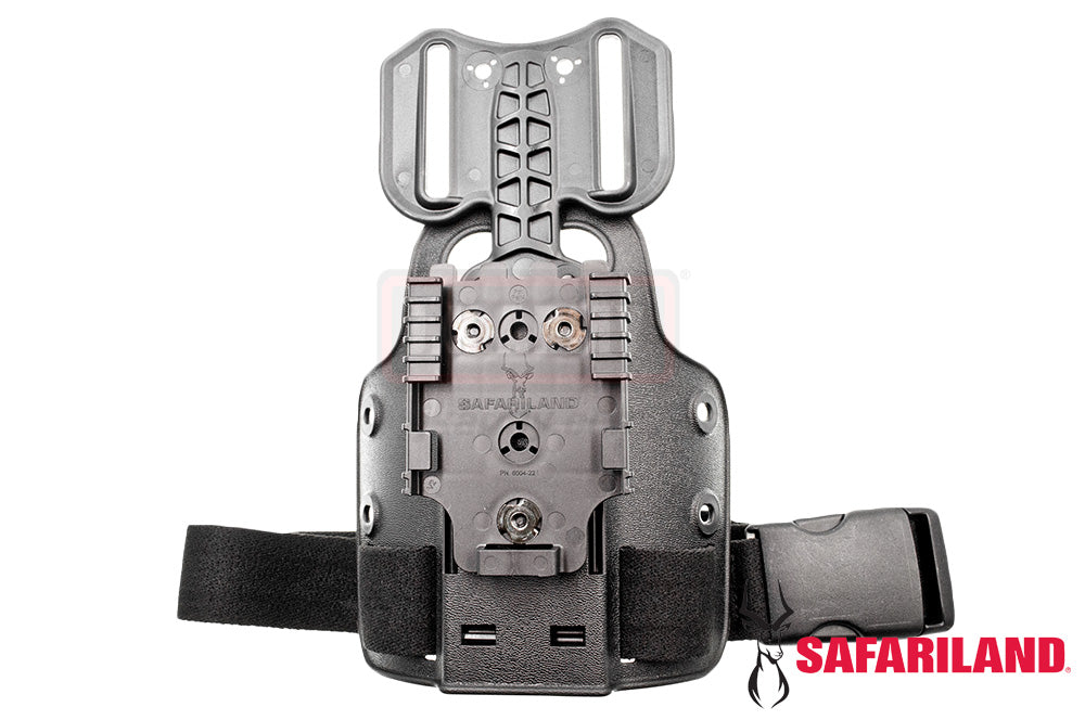 Safariland Model 6004-27 Single Strap Leg Shroud with Drop Flex Adapter ( DFA ) & QLS 22-FDE