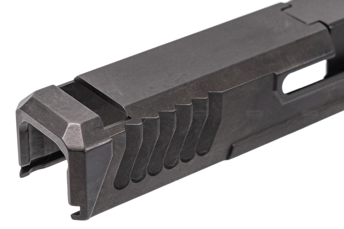 SAT CNC Steel G34 Loki Style Slide Set with Compensator For Marui TM G17 / G34 GBBP Series -Black