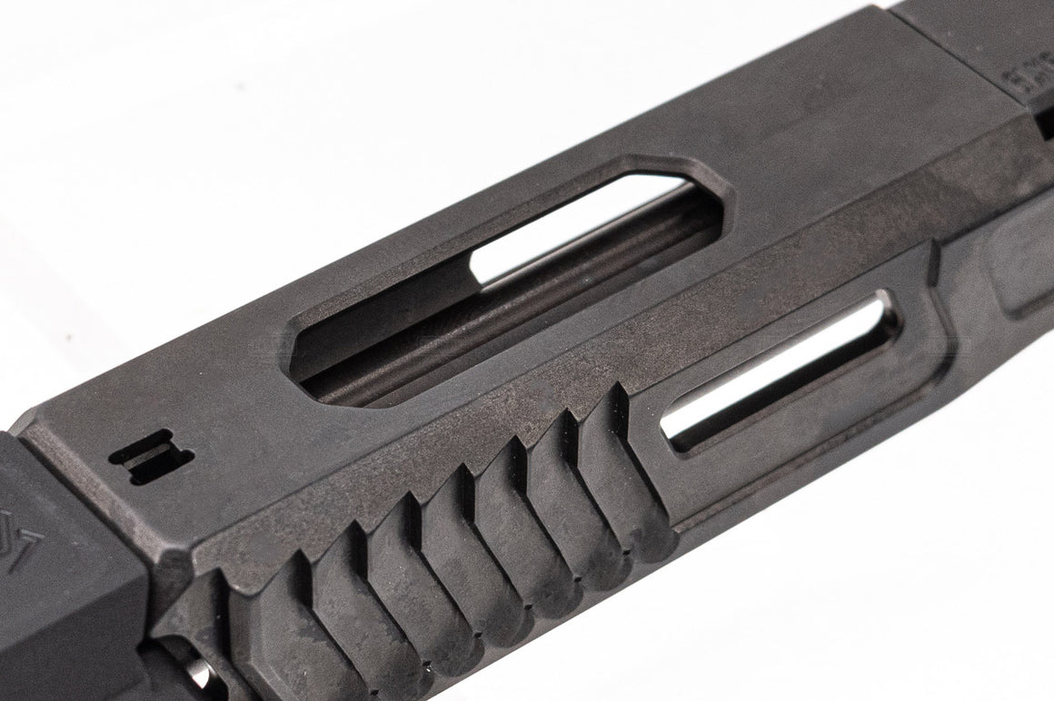 SAT CNC Steel G34 Loki Style Slide Set with Compensator For Marui TM G17 / G34 GBBP Series -Black