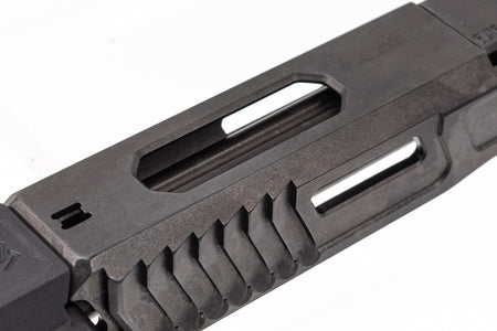 SAT CNC Steel G34 Loki Style Slide Set with Compensator For Marui TM G17 / G34 GBBP Series -Black