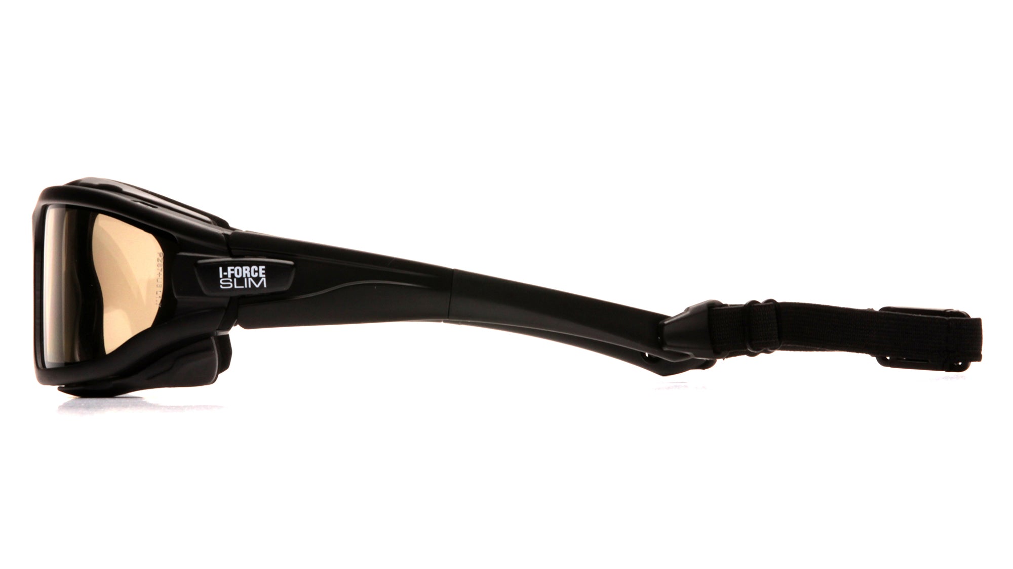 Pyramex I-Force Slim Safety Goggle Indoor/Outdoor Mirror Dual Anti-Fog Lens with Black Temples/Strap ( SB7080SDNT ) ( I Force )