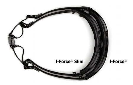 Pyramex I-Force Glasses Black Strap-Temples/Indoor-Outdoor Mirror Anti-Fog Lens ( SB7080SDT ) ( I Force )