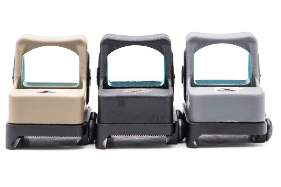 MF SOTAC Plastic Nylon Ver. Mini RMR CC Style Airsoft Red Dot with G Model Base Mount ( Miniature Reflex Sight )-Grey