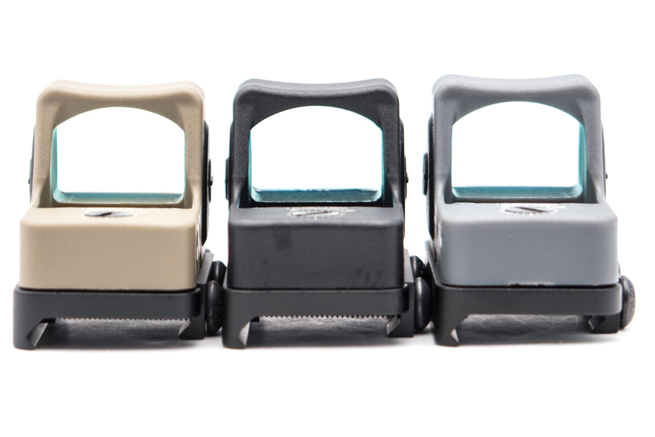 MF SOTAC Plastic Nylon Ver. Mini RMR CC Style Airsoft Red Dot with G Model Base Mount ( Miniature Reflex Sight )-Grey