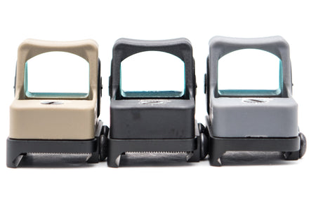 MF SOTAC Plastic Nylon Ver. Mini RMR CC Style Airsoft Red Dot with G Model Base Mount ( Miniature Reflex Sight )-Grey