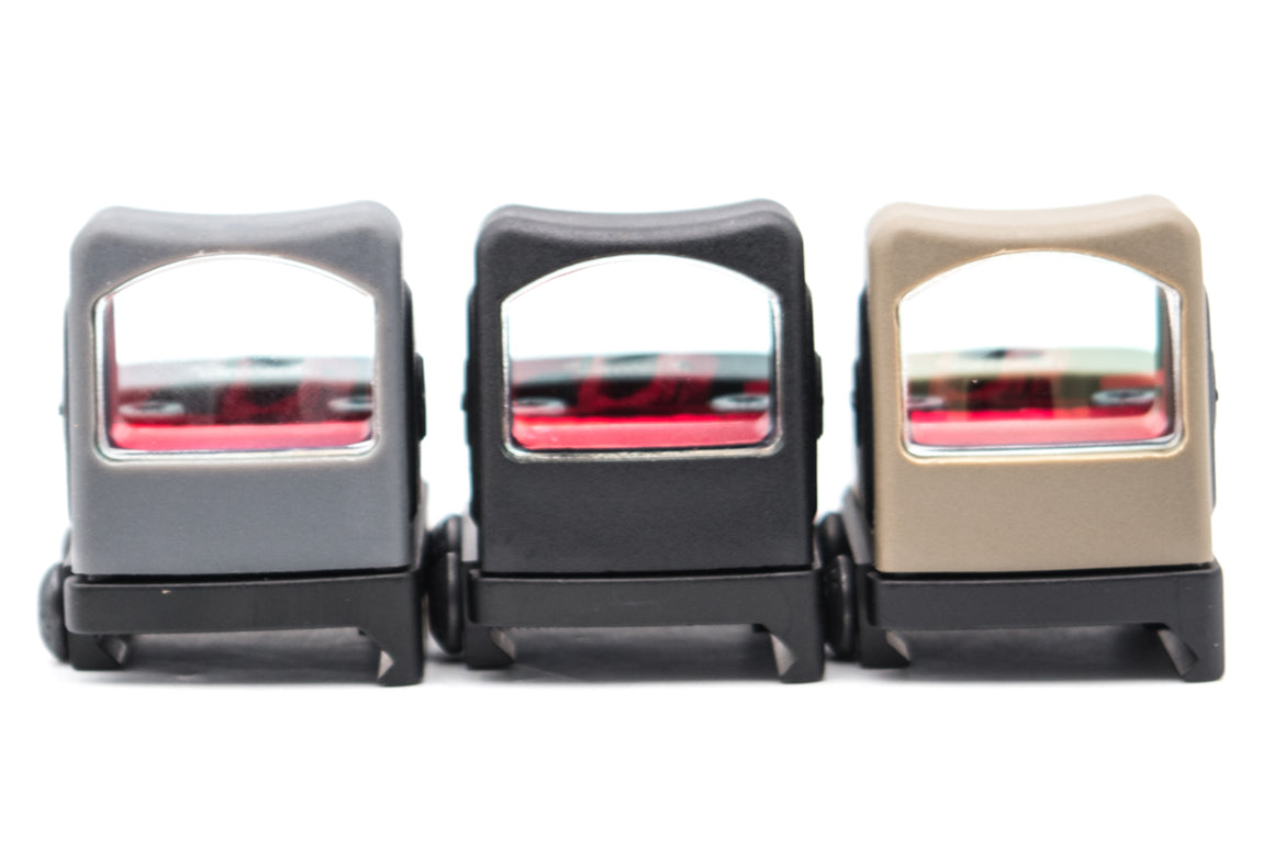 MF SOTAC Plastic Nylon Ver. Mini RMR CC Style Airsoft Red Dot with G Model Base Mount ( Miniature Reflex Sight )-Grey