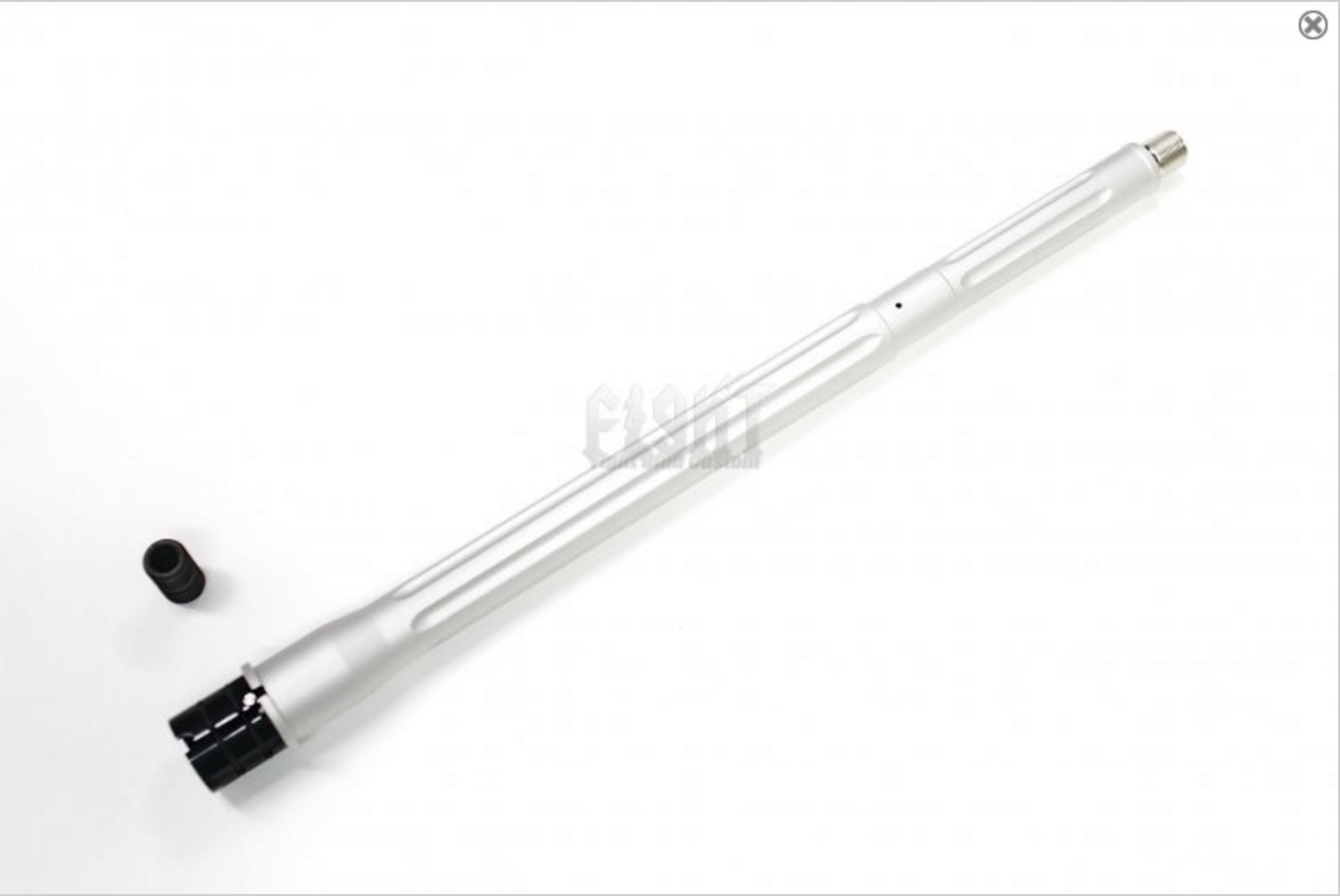 BA* style Ultramatch 14.5" outer barrel kit for PTW/WA GBB ( Silver )