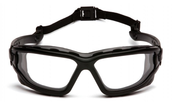 Pyramex I-Force Safety Glasses Black Frame with Clear Anti-Fog Lens ( SB7010SDT ) ( I Force )
