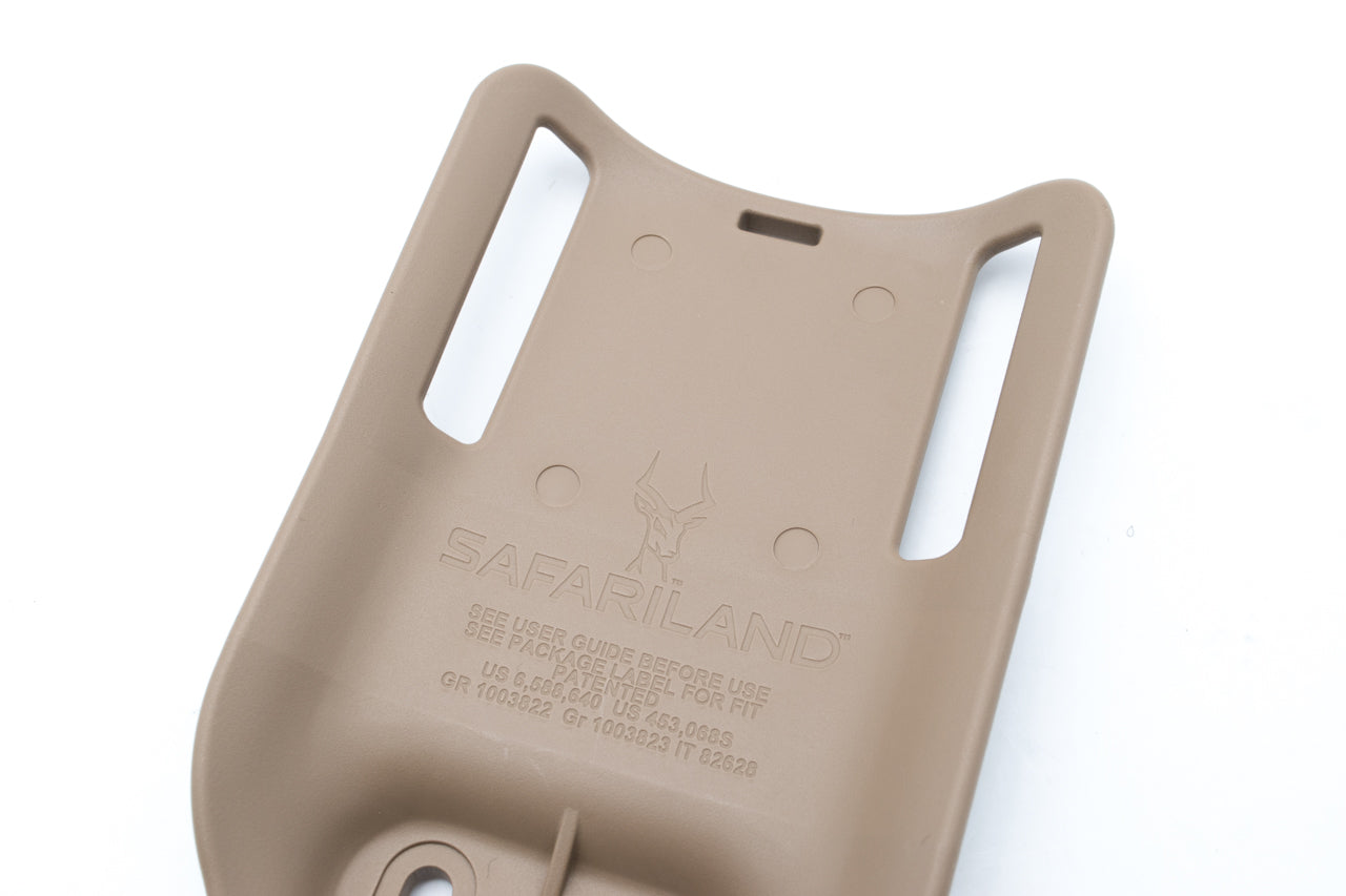 Safariland Model 6070 CUBL Slotted Mid-Ride Universal Belt Loop ( 2.0" Belt Width ) ( FDE )