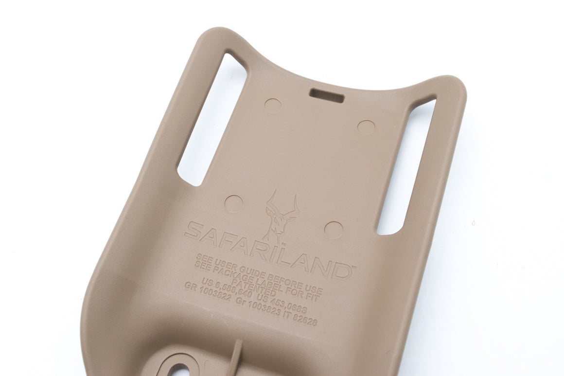 Safariland Model 6070 CUBL Slotted Mid-Ride Universal Belt Loop ( 2.25" Belt Width ) ( FDE )