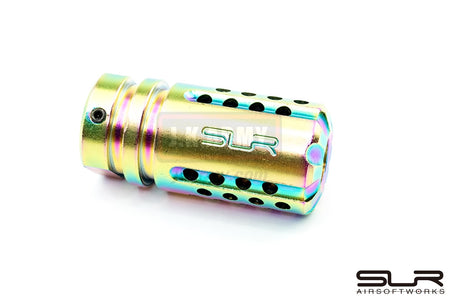 SLR Airsoftworks Synergy Mini Compensator 5.56 ( 14mm CCW ) ( Multi-Tone )