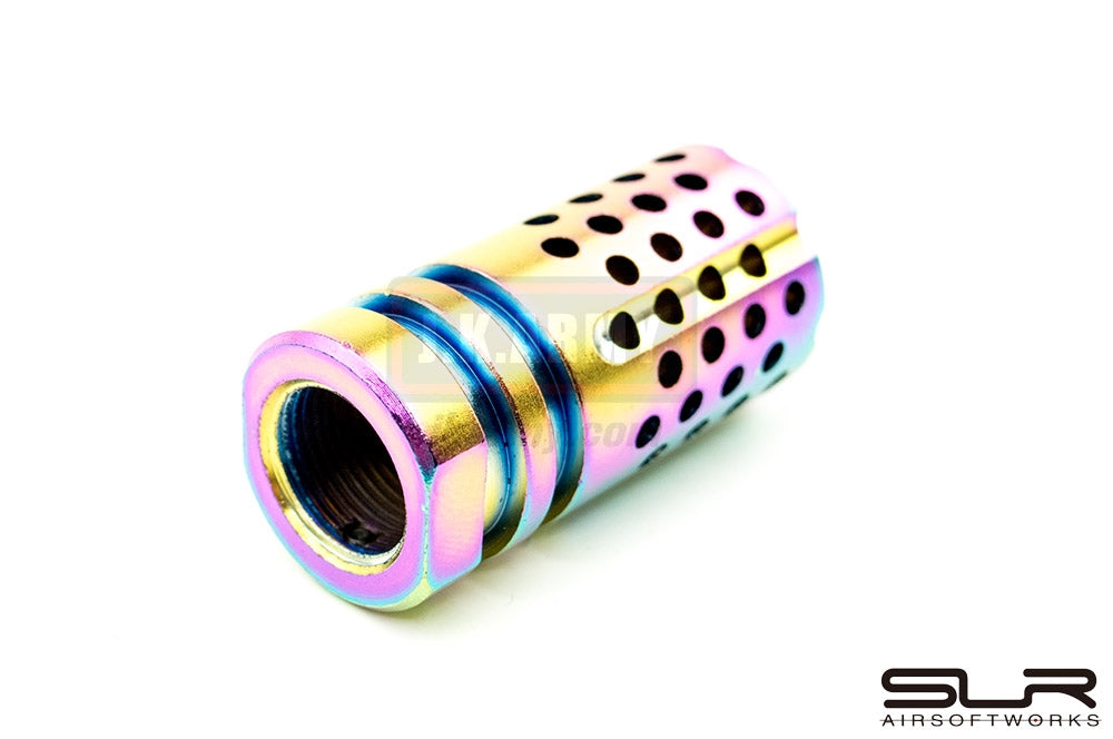 SLR Airsoftworks Synergy Mini Compensator 5.56 ( 14mm CCW ) ( Multi-Tone )