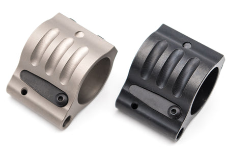 SLR Dummy Gas Block 0.75" for Airsoft ( Melonite QPQ Black / Silver )-Silver