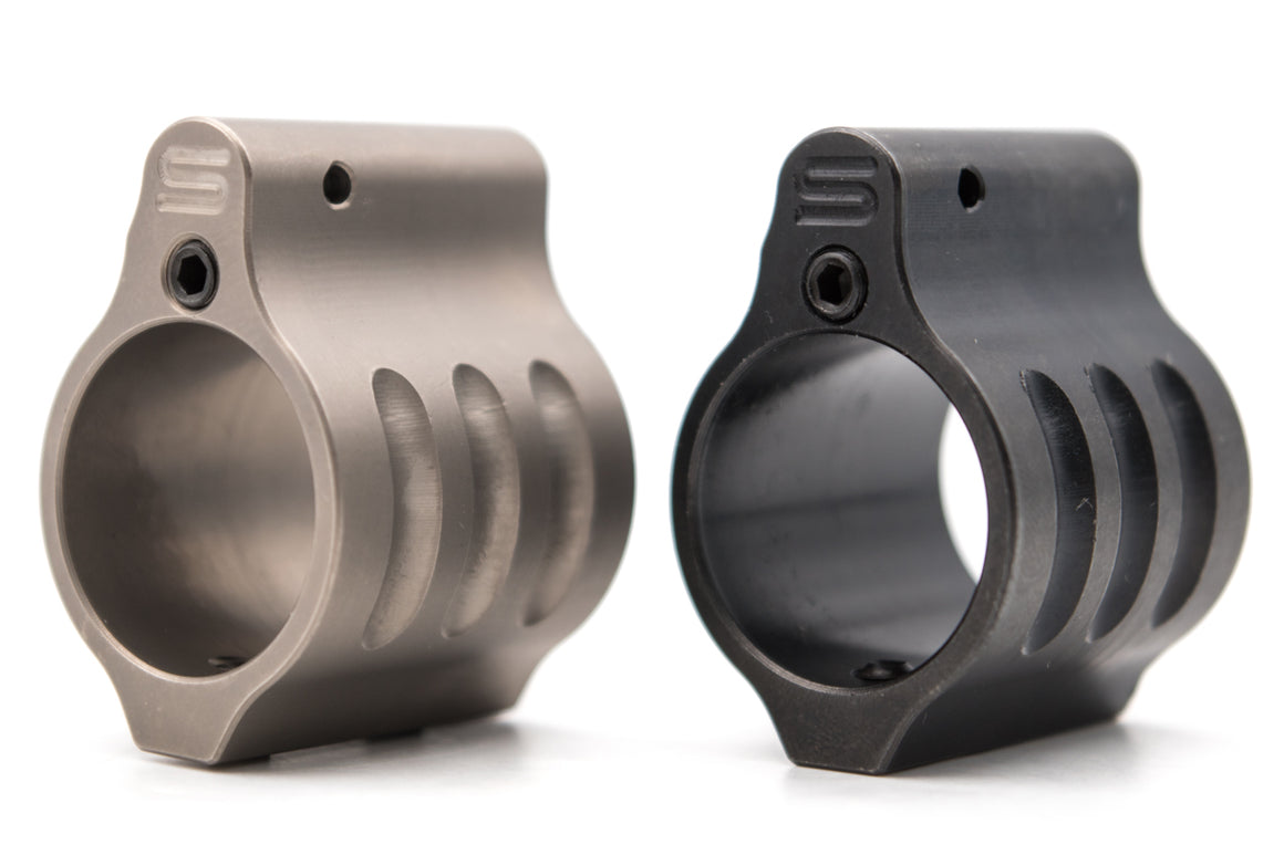 SLR Dummy Gas Block 0.75" for Airsoft ( Melonite QPQ Black / Silver )-Silver