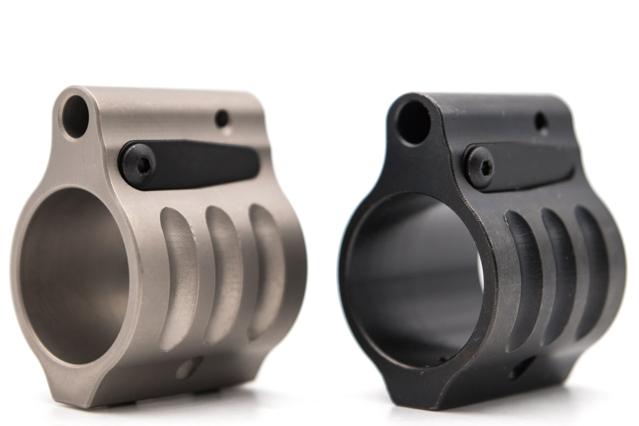 SLR Dummy Gas Block 0.75" for Airsoft ( Melonite QPQ Black / Silver )-Silver