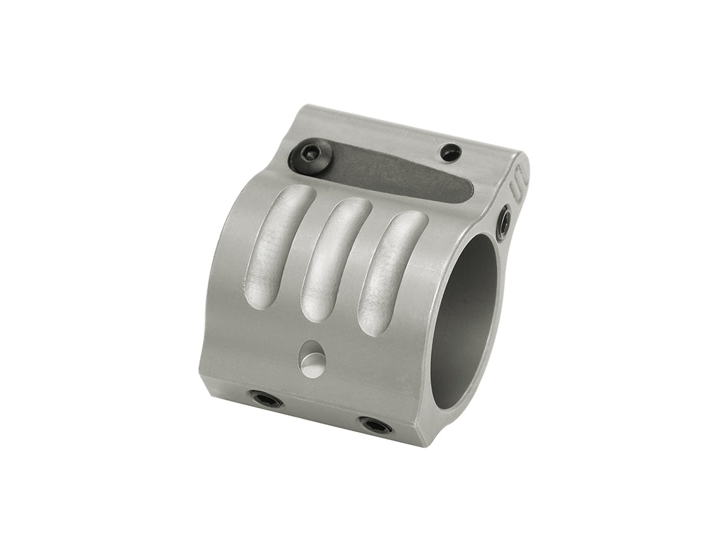 SLR Dummy Gas Block 0.75" for Airsoft ( Melonite QPQ Black / Silver )-Silver