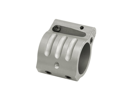 SLR Dummy Gas Block 0.75" for Airsoft ( Melonite QPQ Black / Silver )-Silver