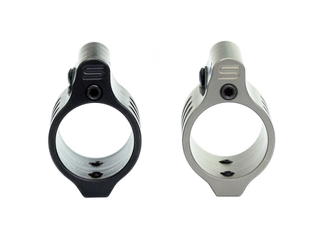 SLR Dummy Gas Block 0.75" for Airsoft ( Melonite QPQ Black / Silver )-Silver