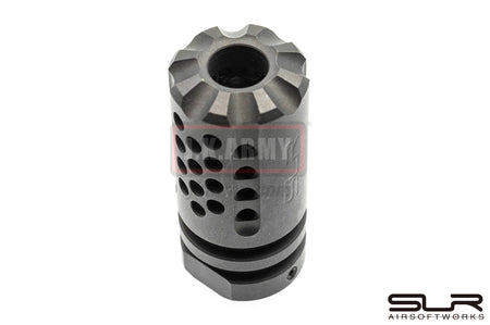 SLR Synergy Mini Compensator Flash Hider 5.56 14mm CCW ( Black )