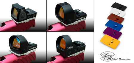 Airsoft Masterpiece AM Rear Sight Mount for Marui TM Hi-Capa GBBP Series-Grey