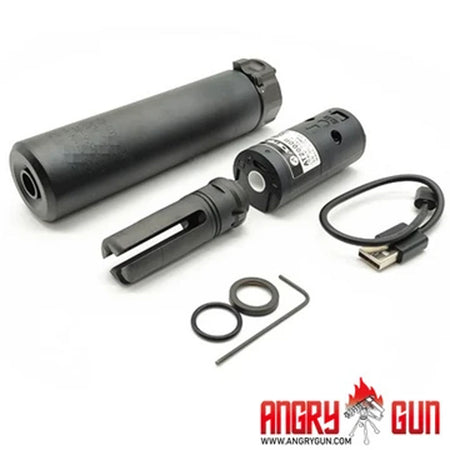Angry Gun SOCOM 556 Dummy Suppressor / Barrel Extension w/ AT2000R Tracer ( BK / DE )-Dark Earth ( DE )