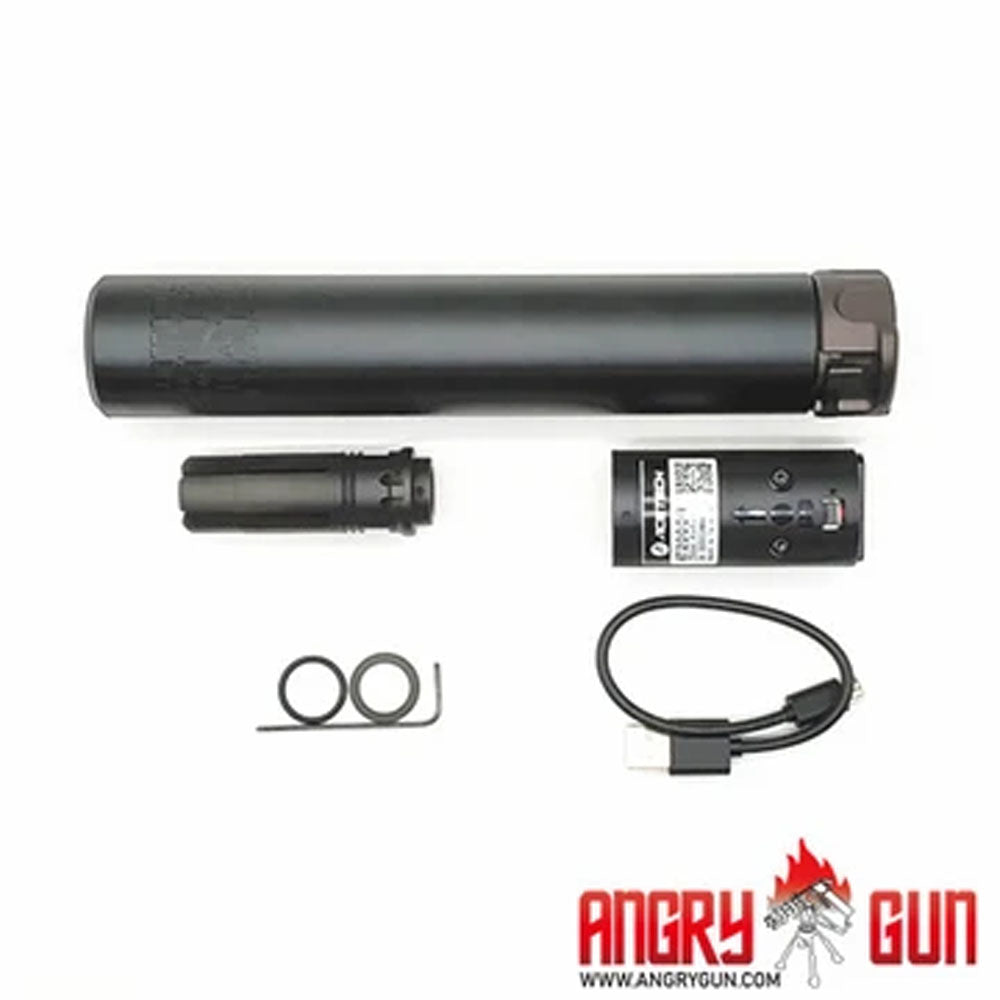 Angry Gun SOCOM 762 Dummy Suppressor / Barrel Extension w/ AT2000R Tracer ( BK / DE )-Dark Earth ( DE )