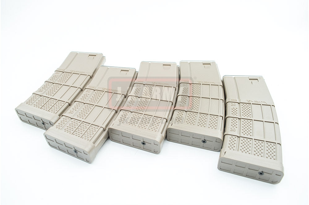 Socom Gear Lancer L5 Advanced WarFighter Magazine for M4 - Mid Cap / 5pcs ( TAN )