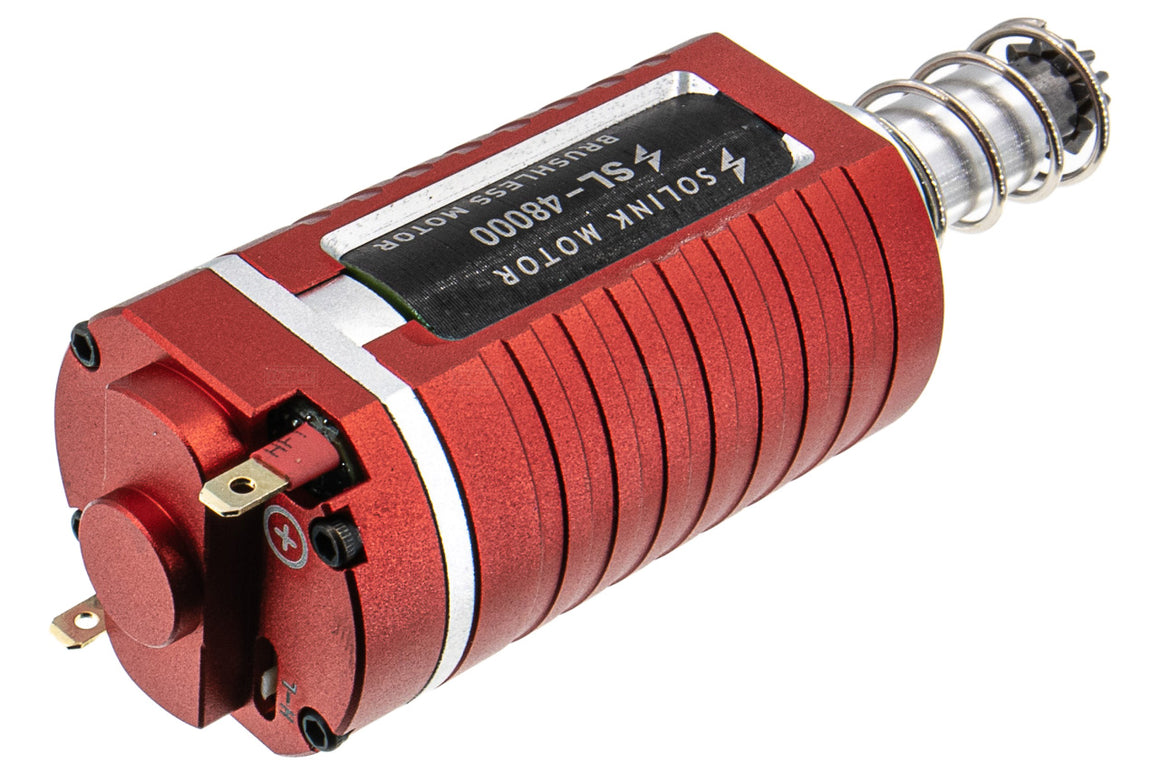 Solink Motor SX-1 Brushless High Speed Super Torque 11.1V 48000RPM Long Axle Motor for AEG ( DJ-003-L ) ( Red )